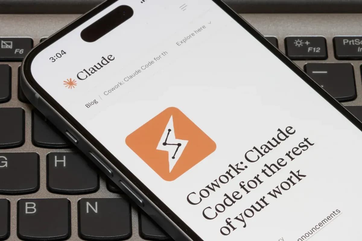 Claude Code AI coding assistant interface on smartphone screen